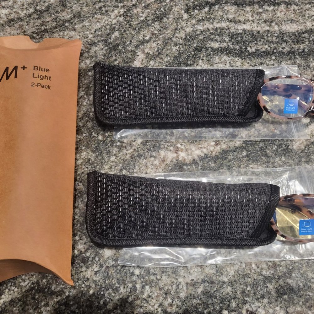 10/$20 Blue light Reader Glasses 10 Pack with 10 Cases NEW! Joan by M+ +1.75 NEW - Picture 4 of 6